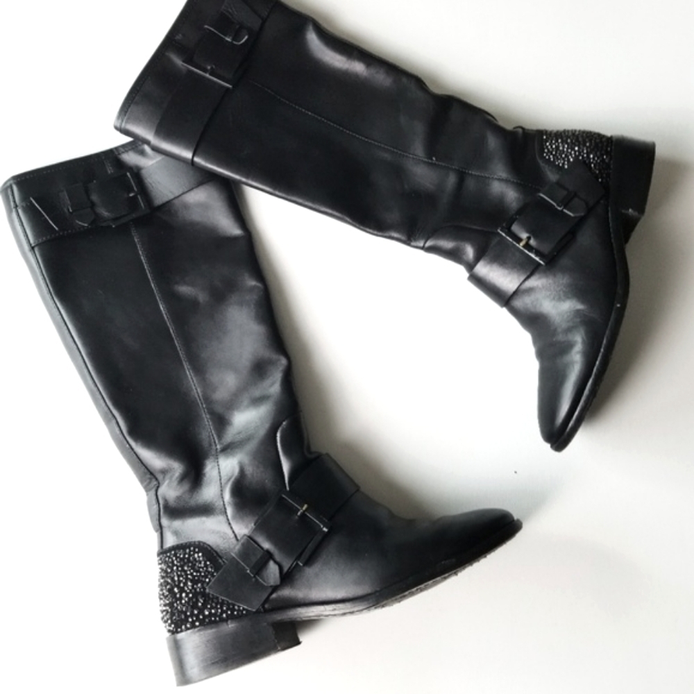 BRIAN ATWOOD Dita Flat Leather Riding Boots! - Picture 2 of 8